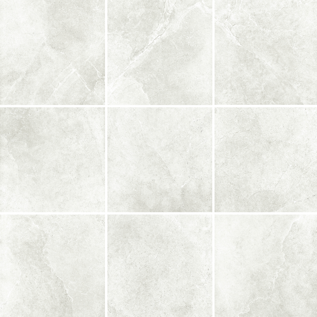600 × 300 mm Yosemite Light Grey Stone Look In/Out Rectified Porcelain Tile 4258 