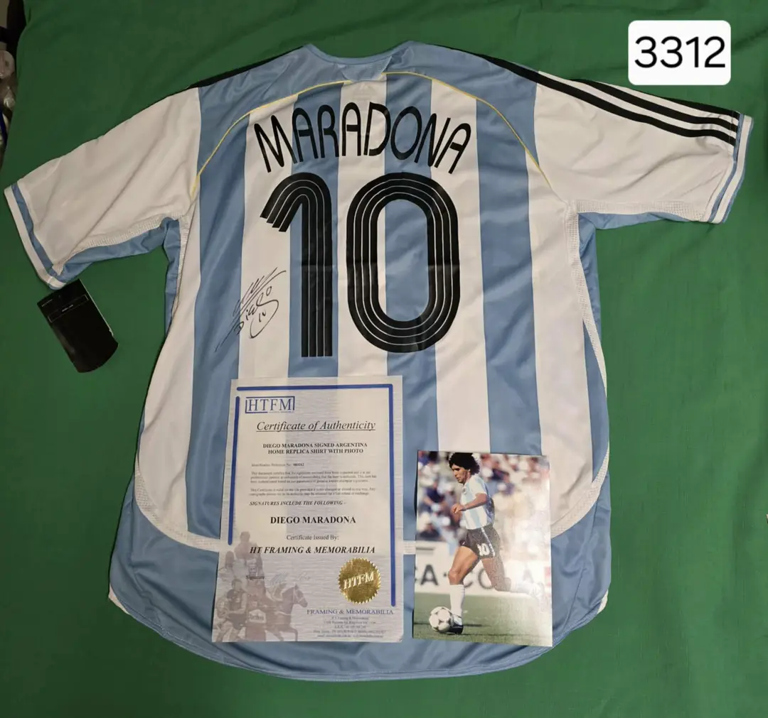 7 x Soccer Shirts Signed